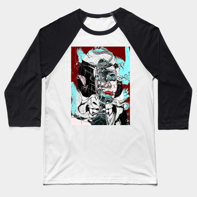 DESTROY Baseball T-Shirt by karjukai_art